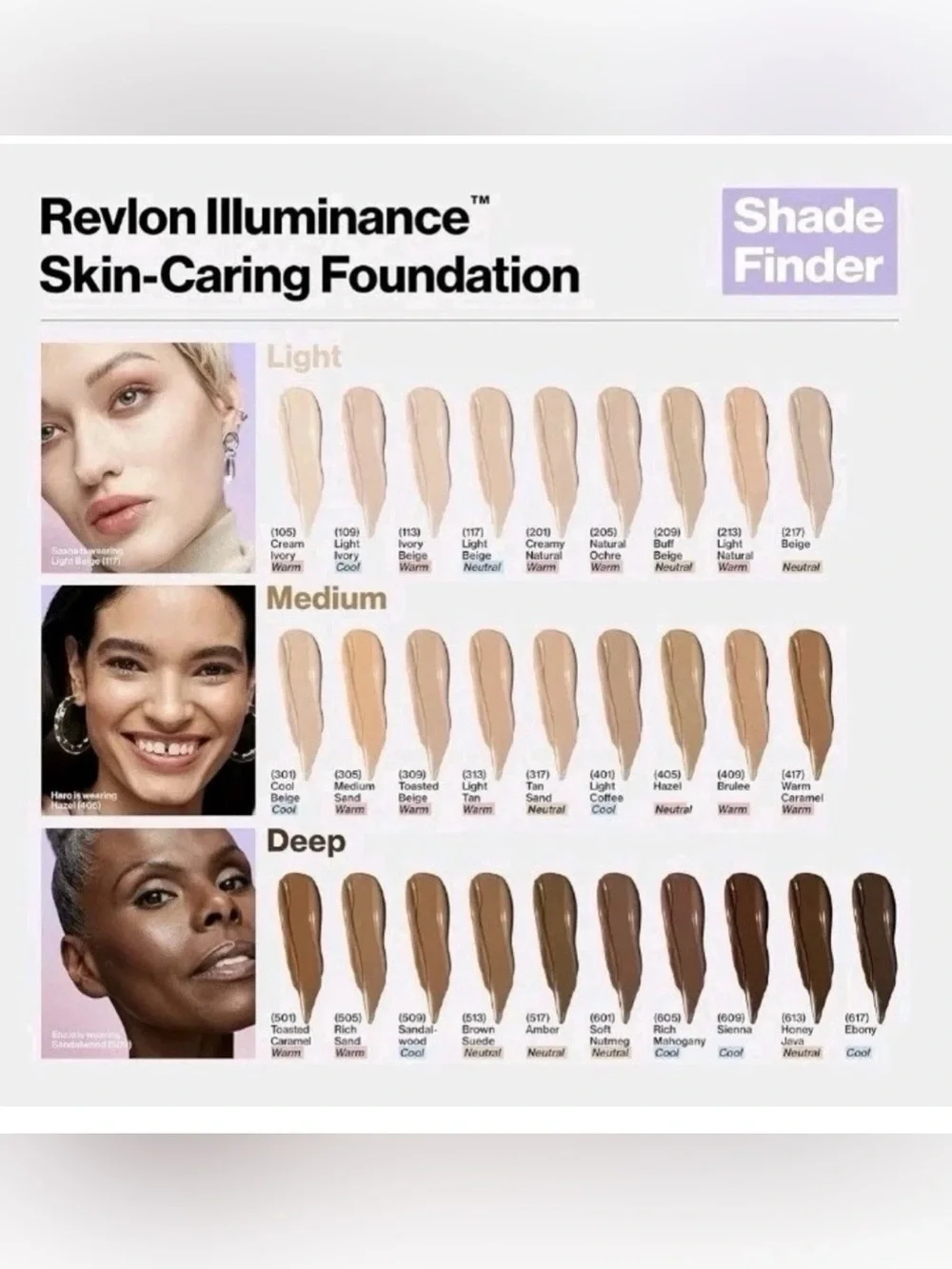 Revlon Illuminance Skin-Caring Liquid Foundation Shade 313 Light Tan & 613 (20)